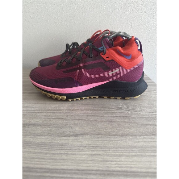 Nike W React Pegasus Trail 4 GTX Rosewood Purple Pink FD0875-600 Women's 8 - Picture 1 of 11